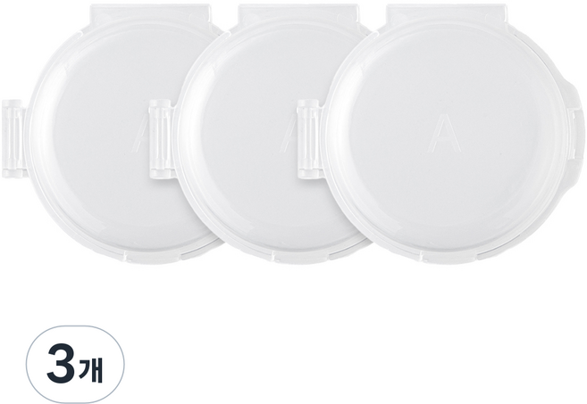 ELLEPARIS 에어쿠션 케이스, 3개, 흰색투명