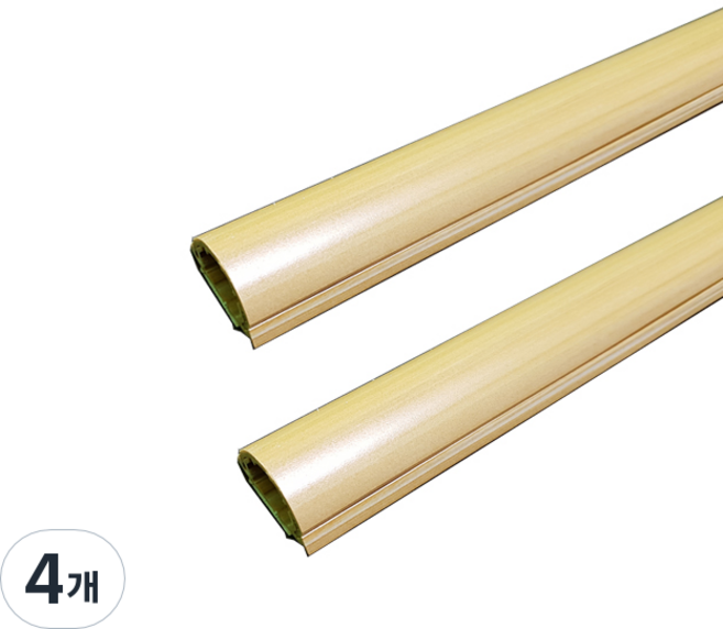 케이엠 고강도 전선몰딩 4호, 우드색, 4개