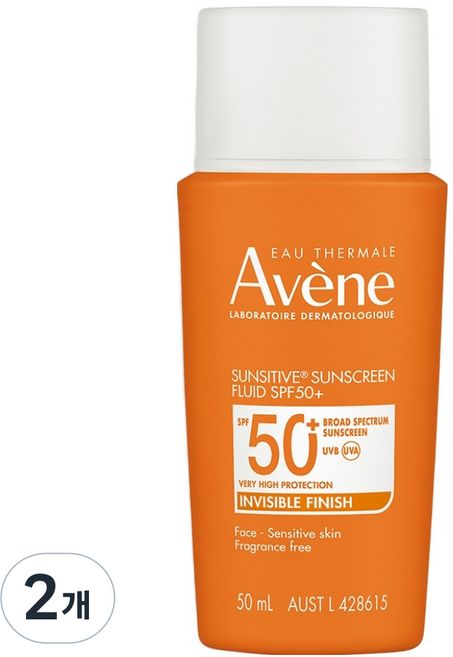 아벤느 선시티브 선 플루이드 SPF50+ PA++++, 2개, 50ml