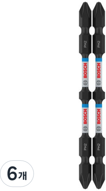 보쉬 PRO 토션비트 PH2 6.35 x 110 mm 2608522409, 6개