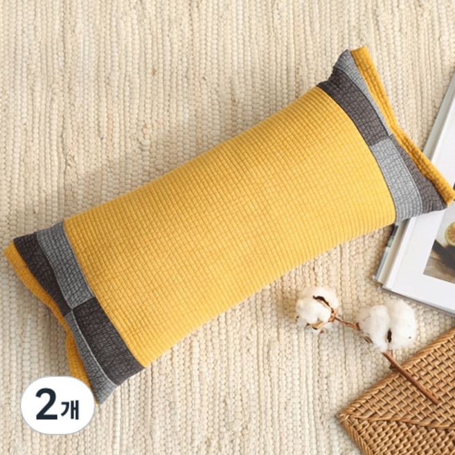 이투라이프 네박자 메밀베개, 노랑, 2개