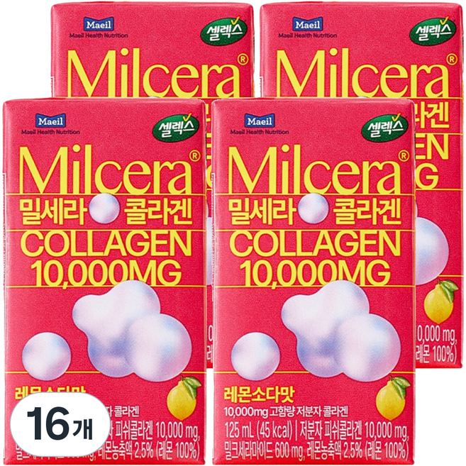 셀렉스 밀세라 콜라겐 드링크 10000, 125ml, 16개