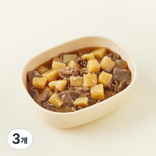 킨더가든 우리아이 소고기 감자조림, 110g, 3개
