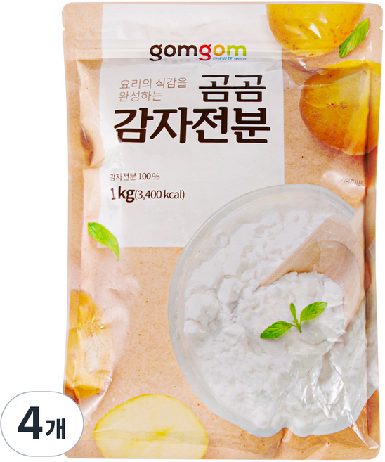 곰곰 감자전분, 1kg, 4개