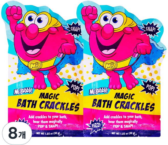 미스터버블 바스크랙클즈 버블바스, 30g, 8개