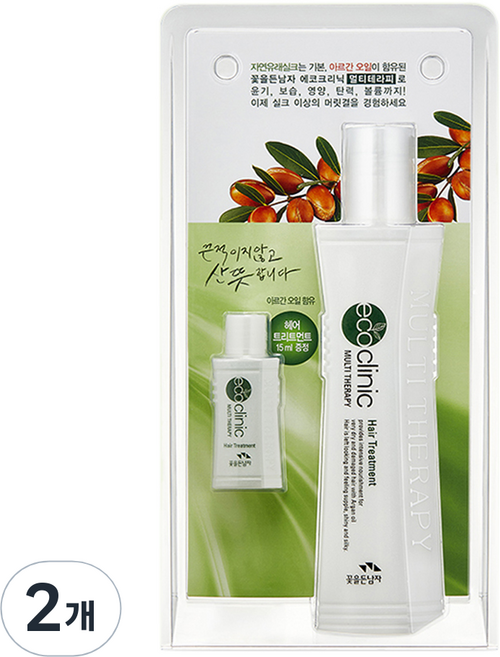 꽃을든남자 에코크리닉 멀티테라피 헤어 트리트먼트, 160ml, 2개
