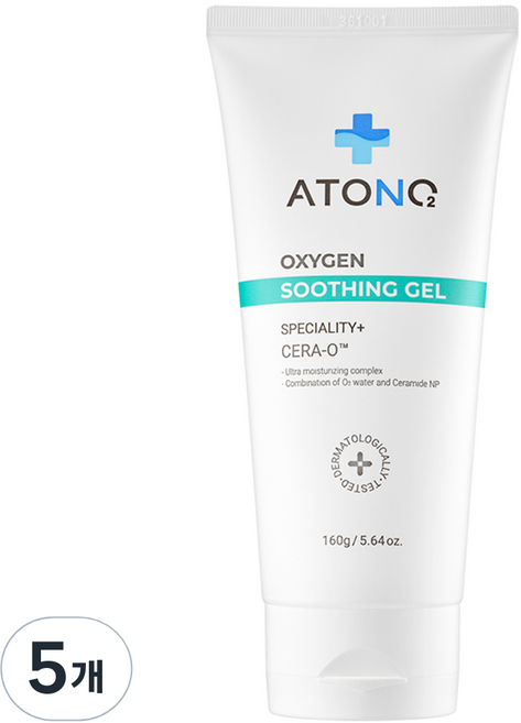 아토앤오투 2세대 옥시젠 수딩젤, 160g, 5개