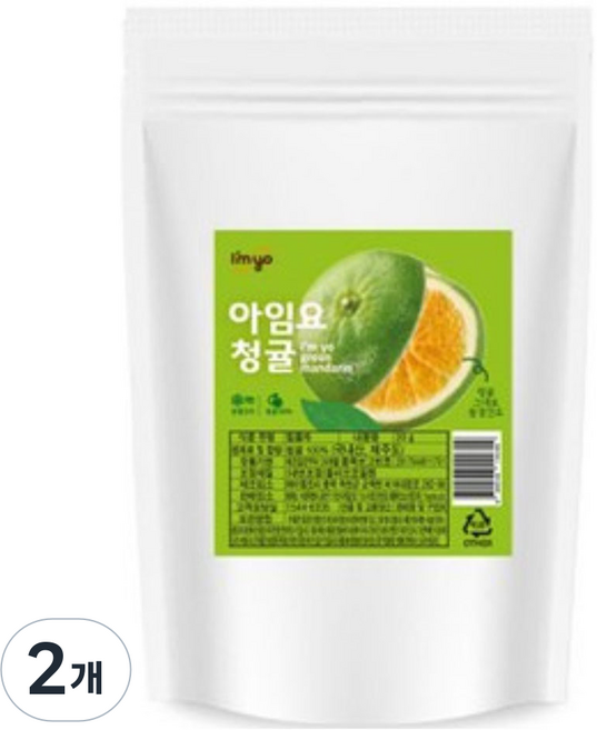 아임요 청귤 동결건조 과일, 20g, 2개
