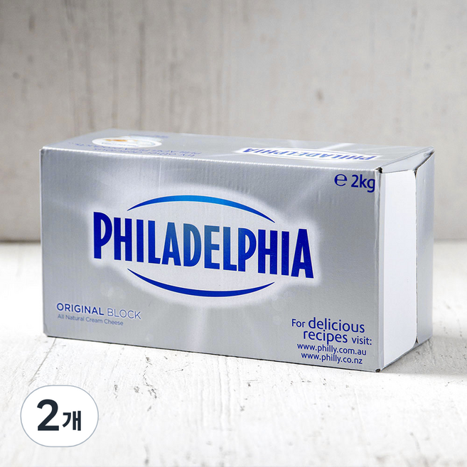 필라델피아 크림치즈, 2kg, 1개입, 2개