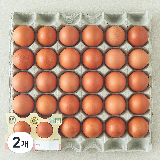 농협 EPC 무항생제 인증 특란 1.8kg, 30구, 2개