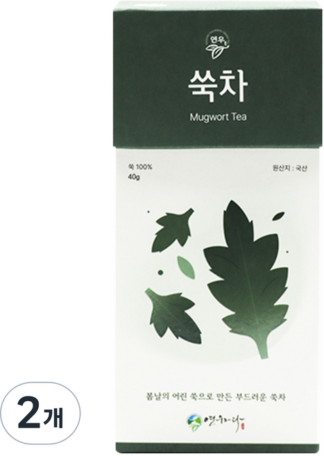 연우제다 쑥차, 40g, 1개입, 2개