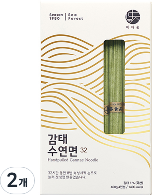 바다숲 감태 수연면 32 4인분, 400g, 2개