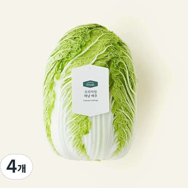 프리미엄 해남 배추, 2.2kg, 1개입, 4개