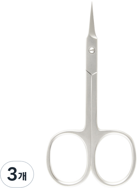 벨로티 네일케어용 초정밀 큐티클가위, 샤틴실버, 3개