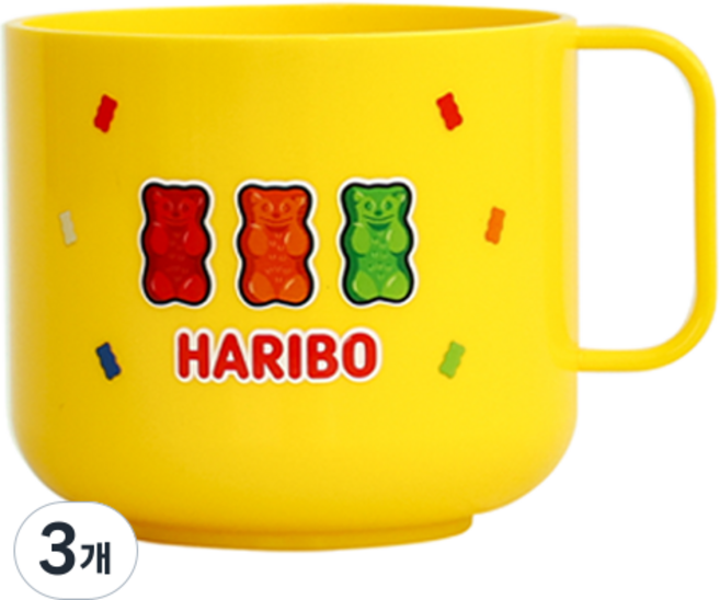 HARIBO 金熊單手杯, 3個, 金熊三劍客