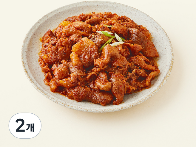 설성목장 제주 흑돼지 고추장 제육볶음, 2개, 600g