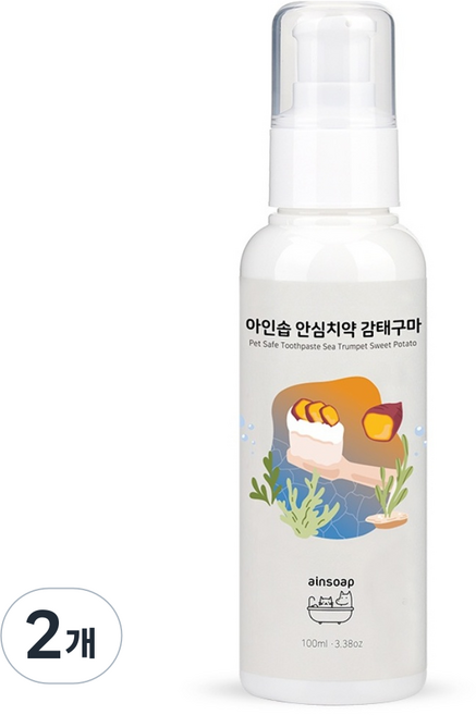 ainsoap 狗狗安心牙膏 褐藻地瓜