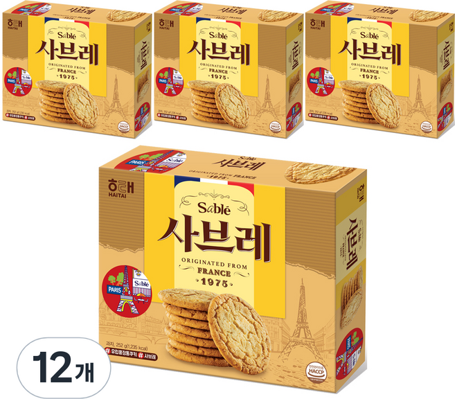 해태제과 사브레, 252g, 12개
