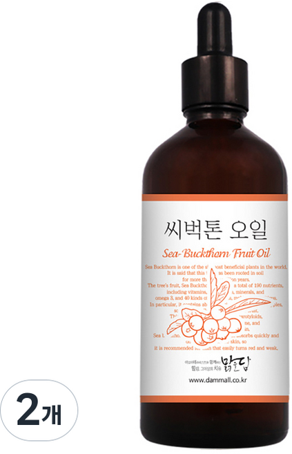 Malgeuldam 西伯克頓油, 100ml, 2個