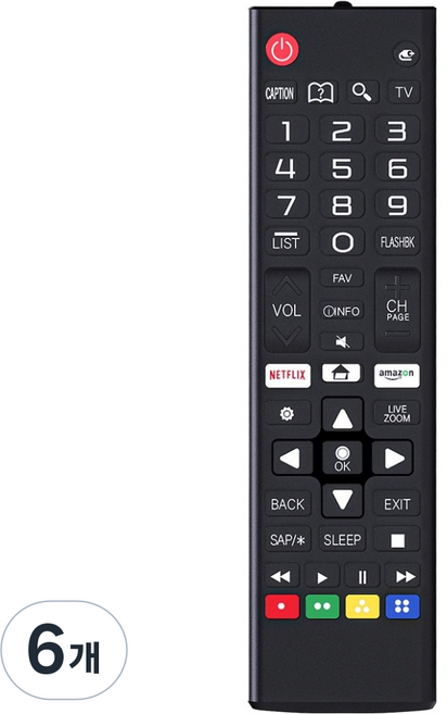 GOOSPERY LG 智慧電視專用通用萬能遙控器, 6個, 單一商品