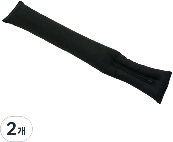엠노블 차량용 스웨이드 틈새쿠션, 블랙, 2개