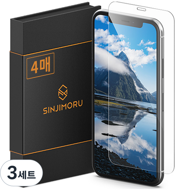 신지모루 신지글래스 2.5D 강화유리 휴대폰 액정보호필름 4p, 3세트