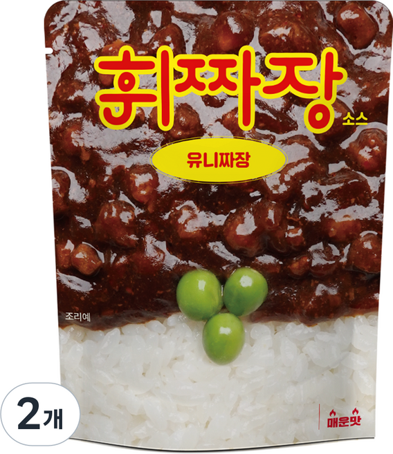 휘카레 휘짜장 유니짜장 매운맛, 210g, 2개