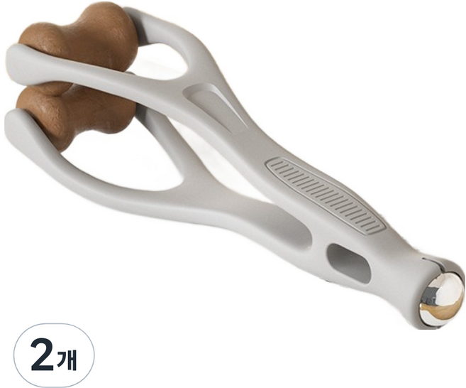 LIVING POCKET 手指按摩刮痧人造砭石, 2個, 灰色