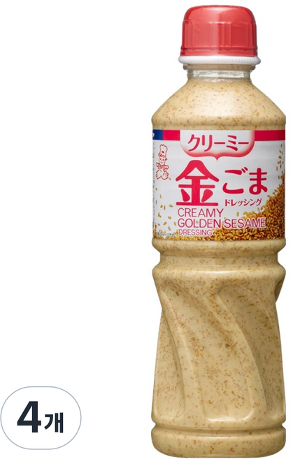 KENKO 크리미 골든 참깨 드레싱, 4개, 500ml