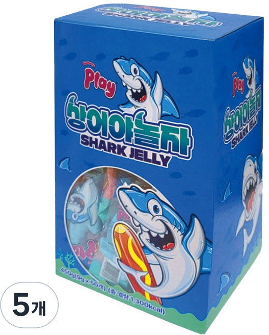 알도르플레이 상어야놀자 젤리 50개입, 5개, 450g