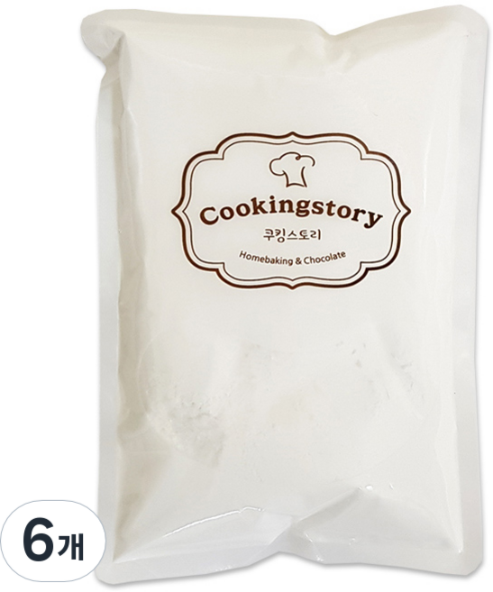 쿠킹스토리 슈가파우더, 500g, 6개
