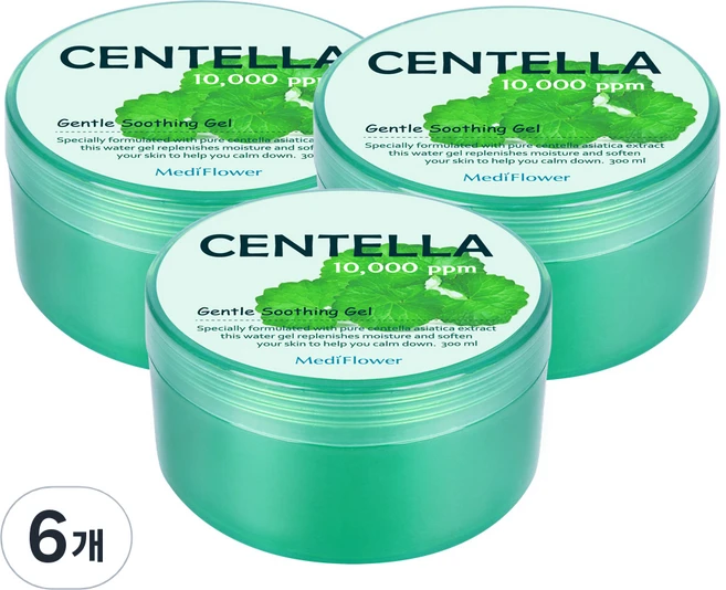 메디플라워 센텔라 젠틀 수딩젤, 6개, 300ml - 쿠팡