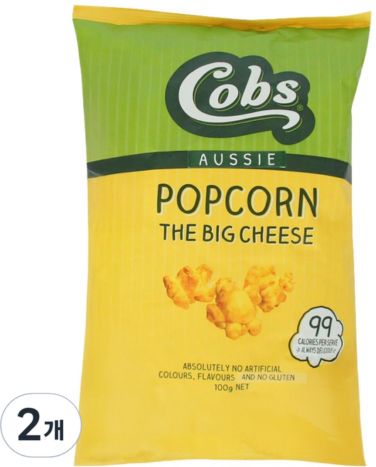콥스 빅치즈 팝콘, 100g, 2개