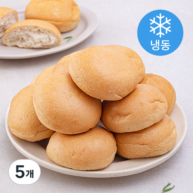 외계인방앗간 현미 저당 모닝빵 (냉동), 400g, 5개