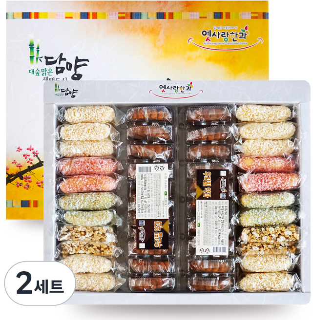 옛사랑한과 우리밀약과 1호 선물세트, 1.14kg, 2세트