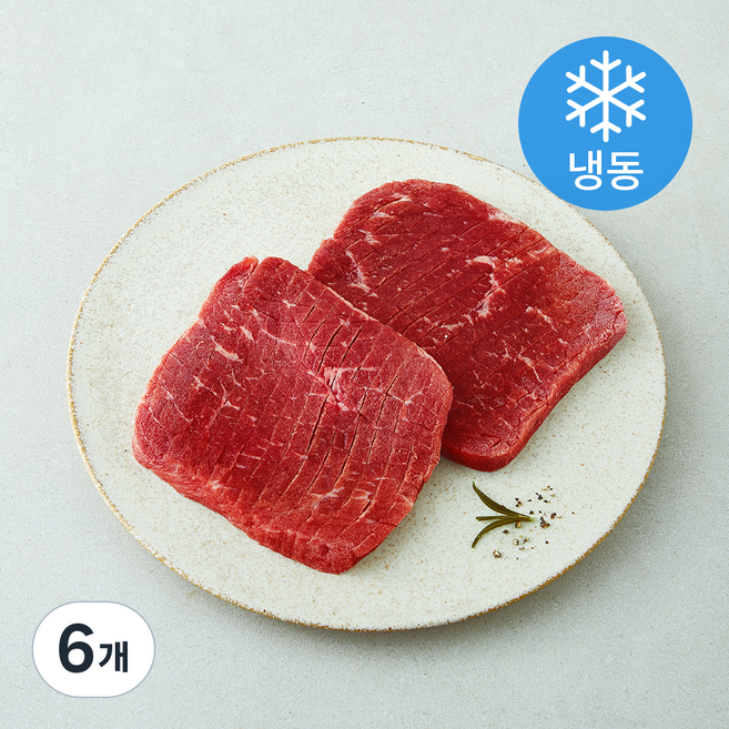 푸드장 미국산 산적용 소고기 육전용 (냉동), 6개, 300g