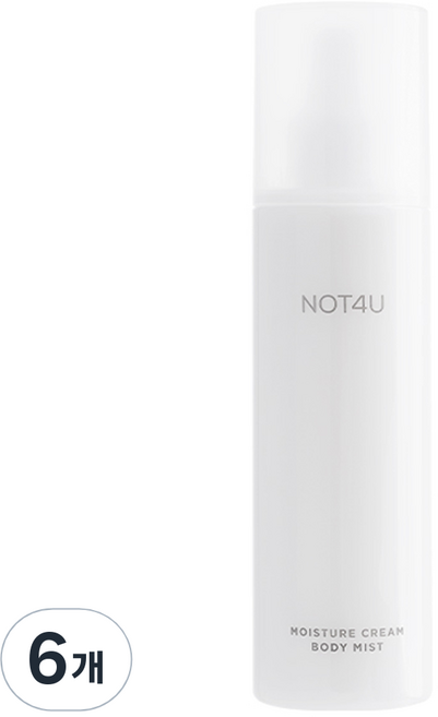 낫포유 모이스처 크림 바디 미스트, 200ml, 6개