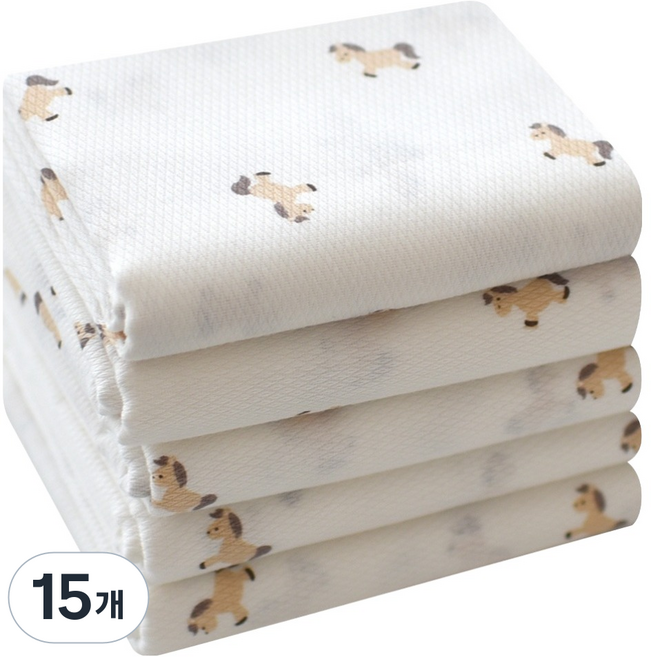 베이비앤아이 소프트 사각 천기저귀, 포니, 15개