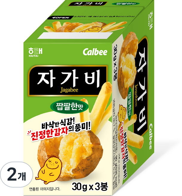 자가비 짭짤한 맛 3p, 90g, 2개