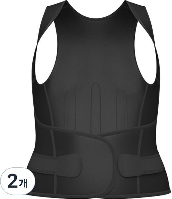 인포벨 쭉쭉핏 입는 테이핑, 2개, 블랙