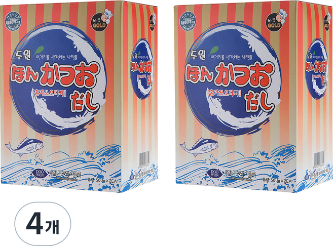 두원식품 혼가쓰오다시 조미료, 4개, 500g