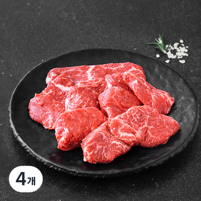 푸드장 미국산 블랙비프 토시살 (냉장), 200g, 4개