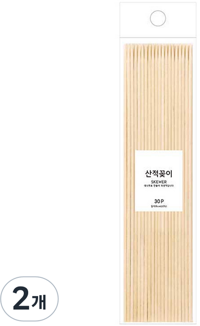 대나무 산적꽂이 18cm, 2개, 50개입