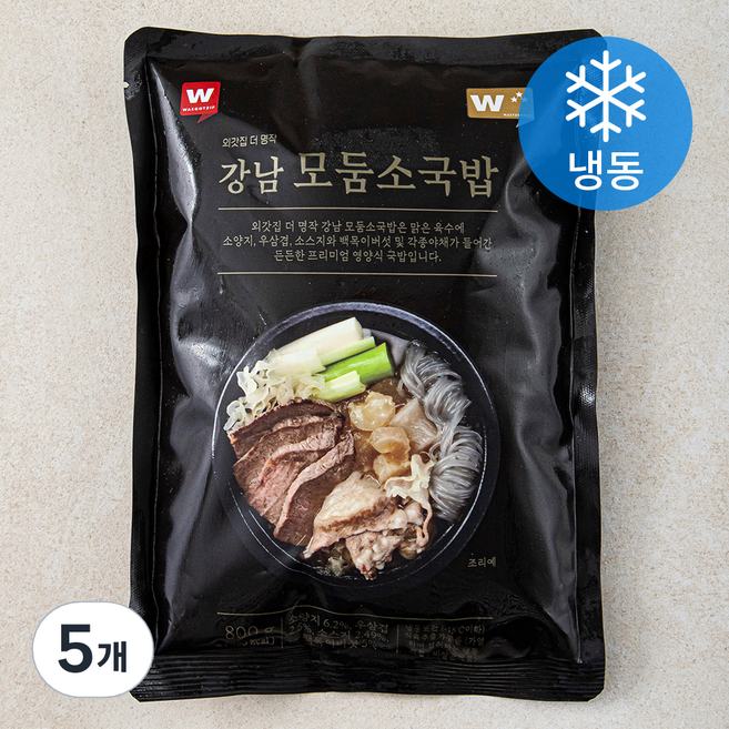 외갓집 더 명작 강남 모둠 소국밥 (냉동), 800g, 5개