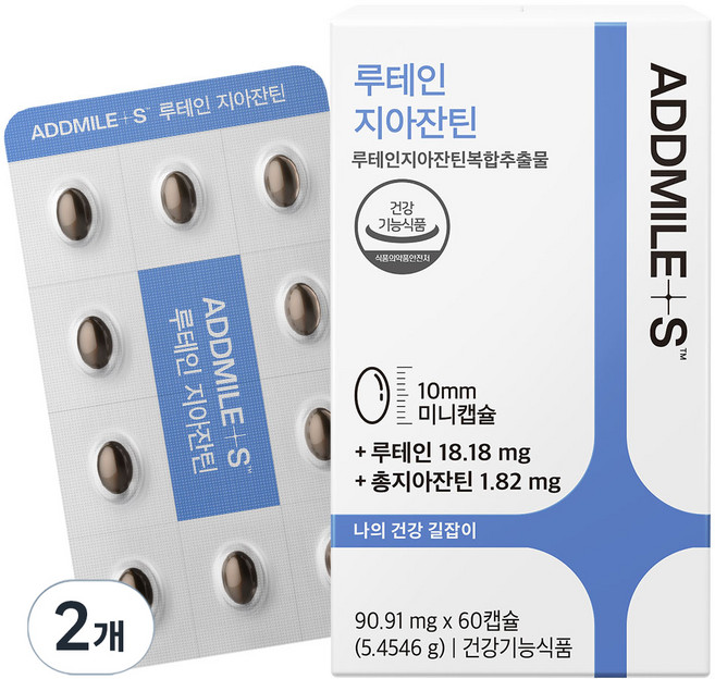 애드마일스 신풍제약 루테인지아잔틴 미니, 60정, 2개