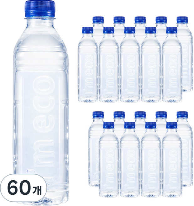 먹는샘물산수 가벼운샘 무라벨, 500ml, 60개