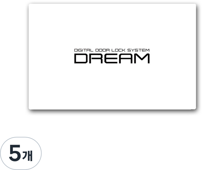 Dream門鎖 信用卡型卡片鑰匙, 單一商品, 5個