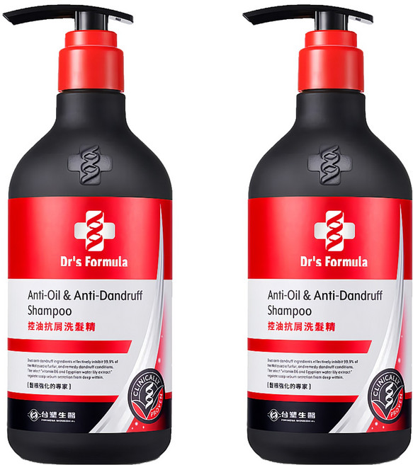 台塑生醫 控油抗屑洗髮精, 580g, 2瓶