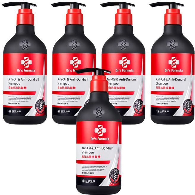 台塑生醫 控油抗屑洗髮精, 580g, 5瓶