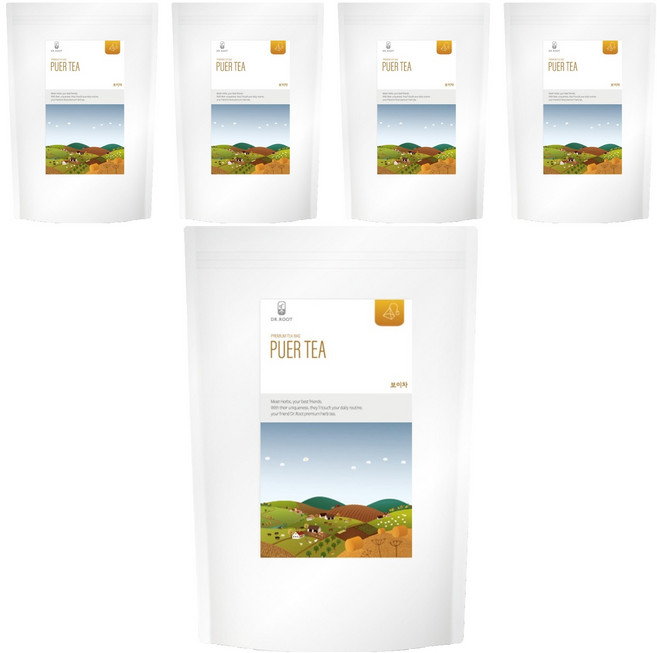 닥터루트 보이차 삼각티백, 1.2g, 100개입, 5개